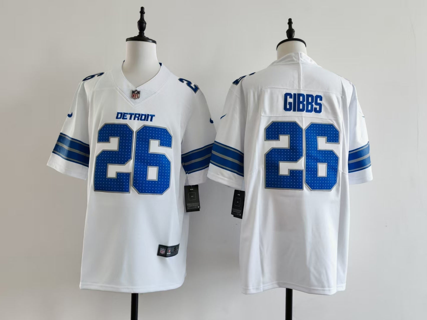 Men's Detroit Lions Jahmyr Gibbs Jersey - White#26