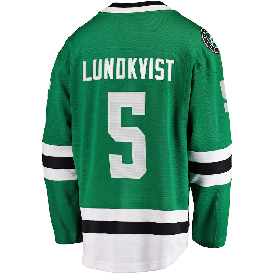 Nils Lundkvist Dallas Stars Home Premier Breakaway Jersey - Kelly Green
