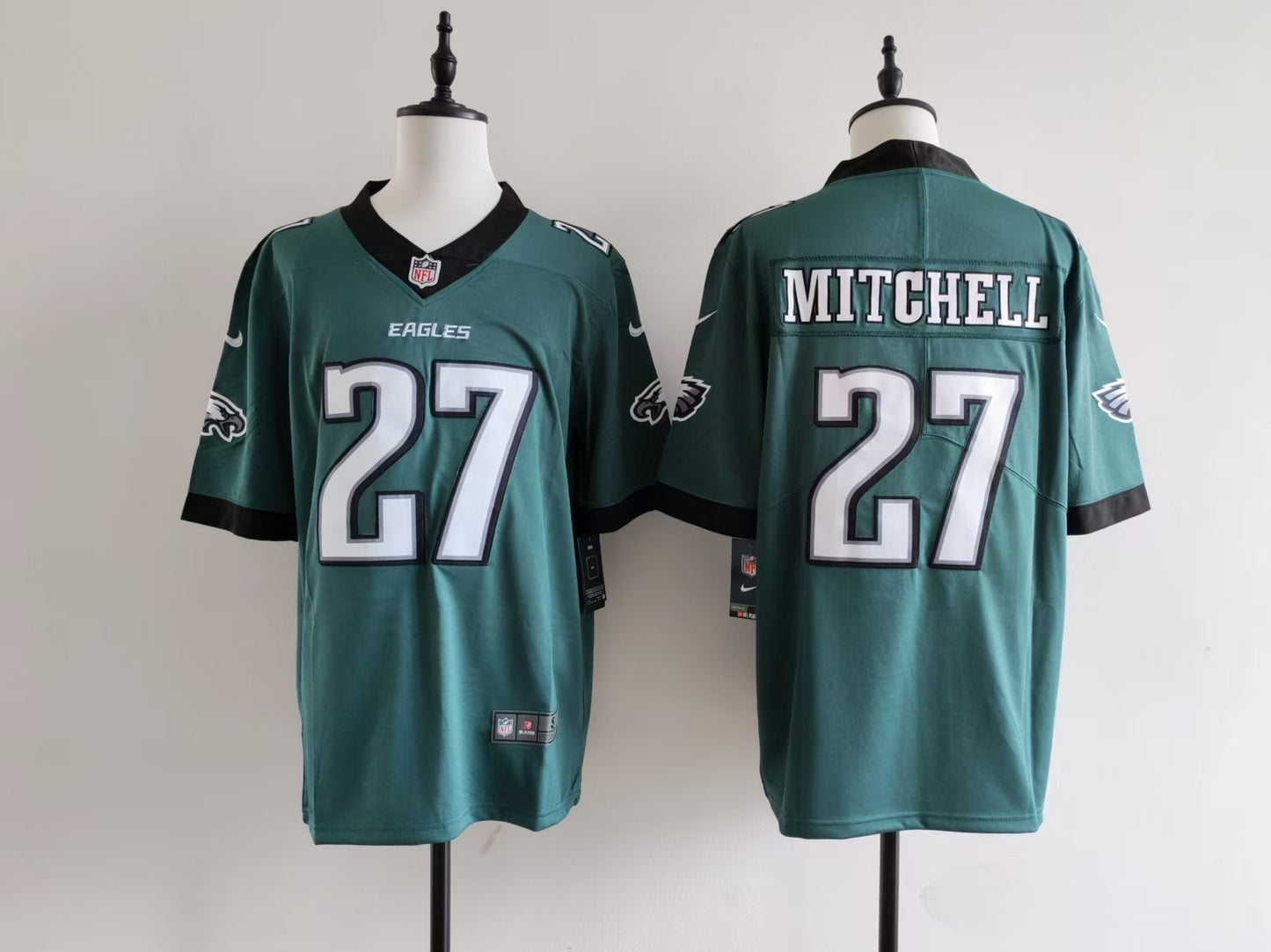Men's Philadelphia Eagles Quinyon Mitchell Nike Jersey-Midnight Green