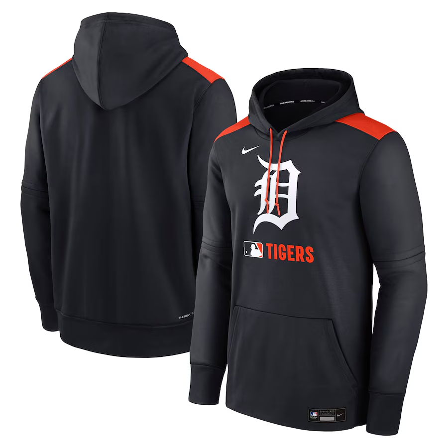 Detroit Tigers Performance Pullover Red Hoodie