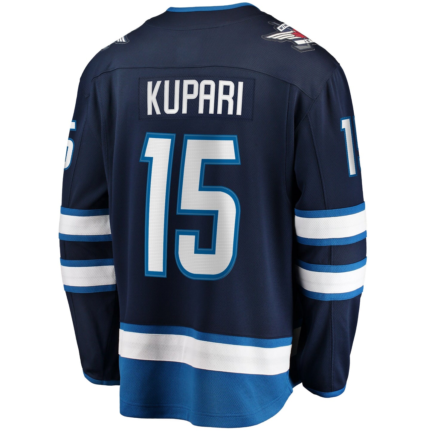 Men's Winnipeg Jets Rasmus Kupari Fanatics Navy Home Premier Breakaway Jersey