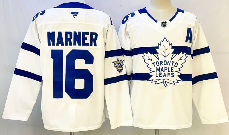 Men's Toronto Maple Leafs Mitchell Marner #16 White Player Jersey