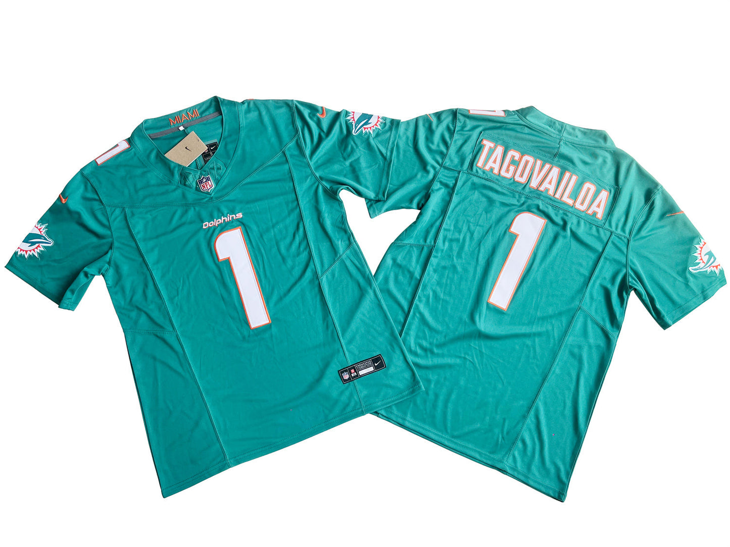 Miami Dolphins 1# Tua Tagovailoa Vapor F.U.S.E. Limited Jersey