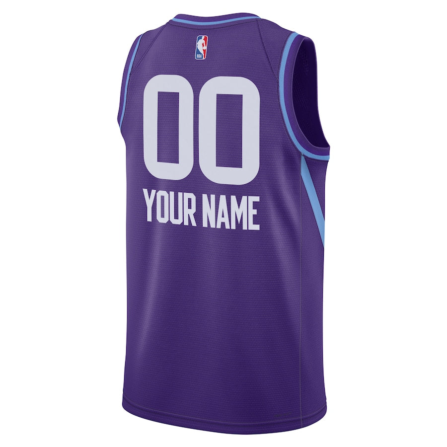 Unisex Utah Jazz Purple 2024/25 Custom Swingman Jersey - City Edition