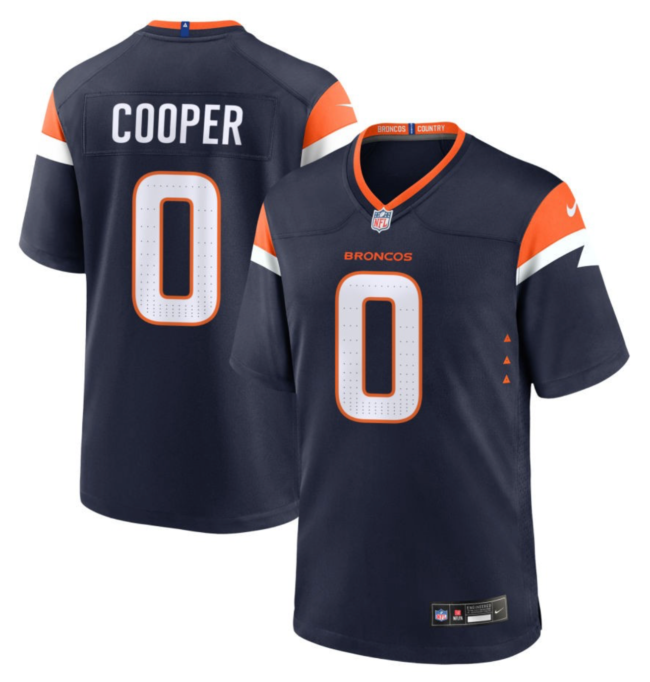 Jonathan Cooper Denver Broncos 2024 Jersey