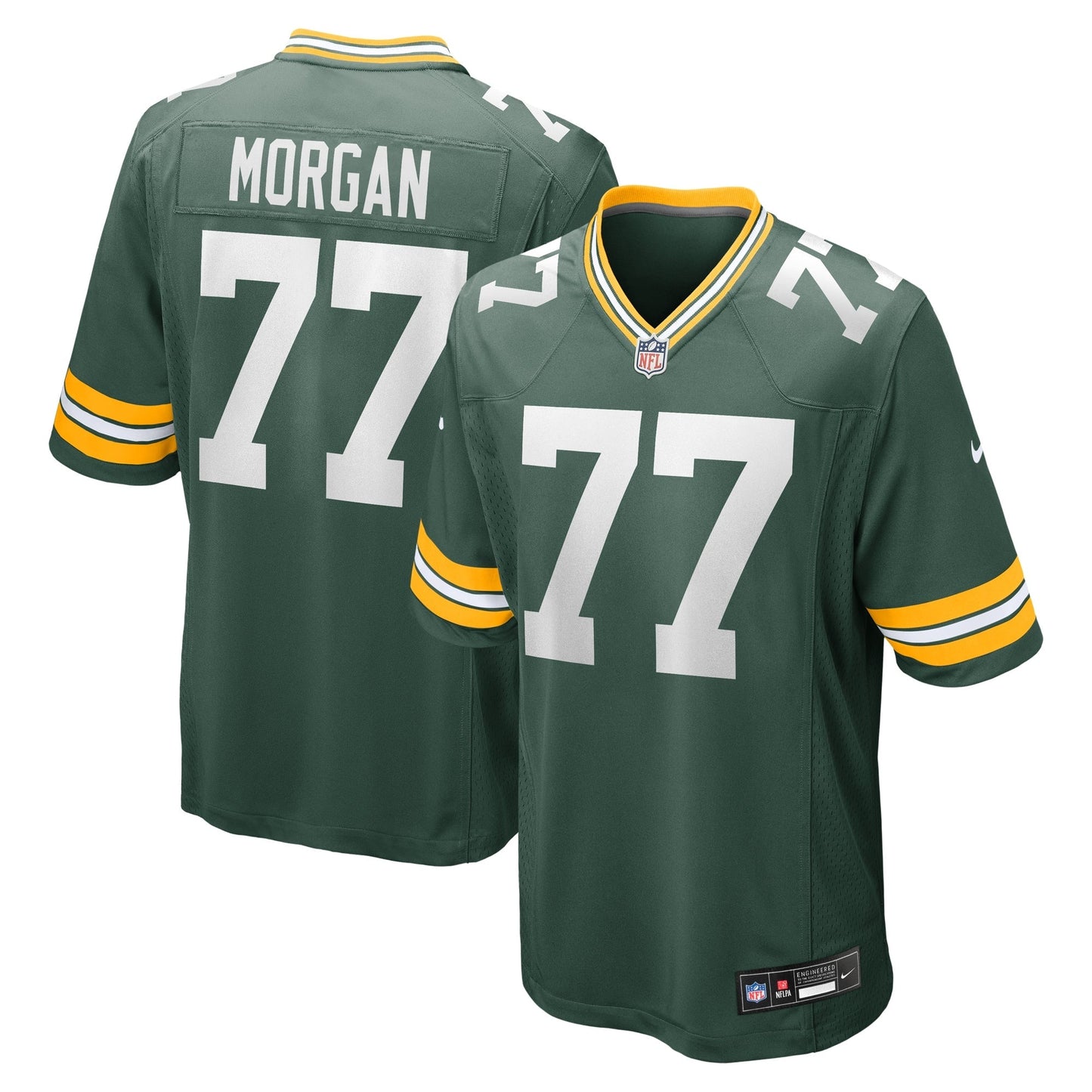 Jordan Morgan Green Bay Packers Nike Game Jersey - Green