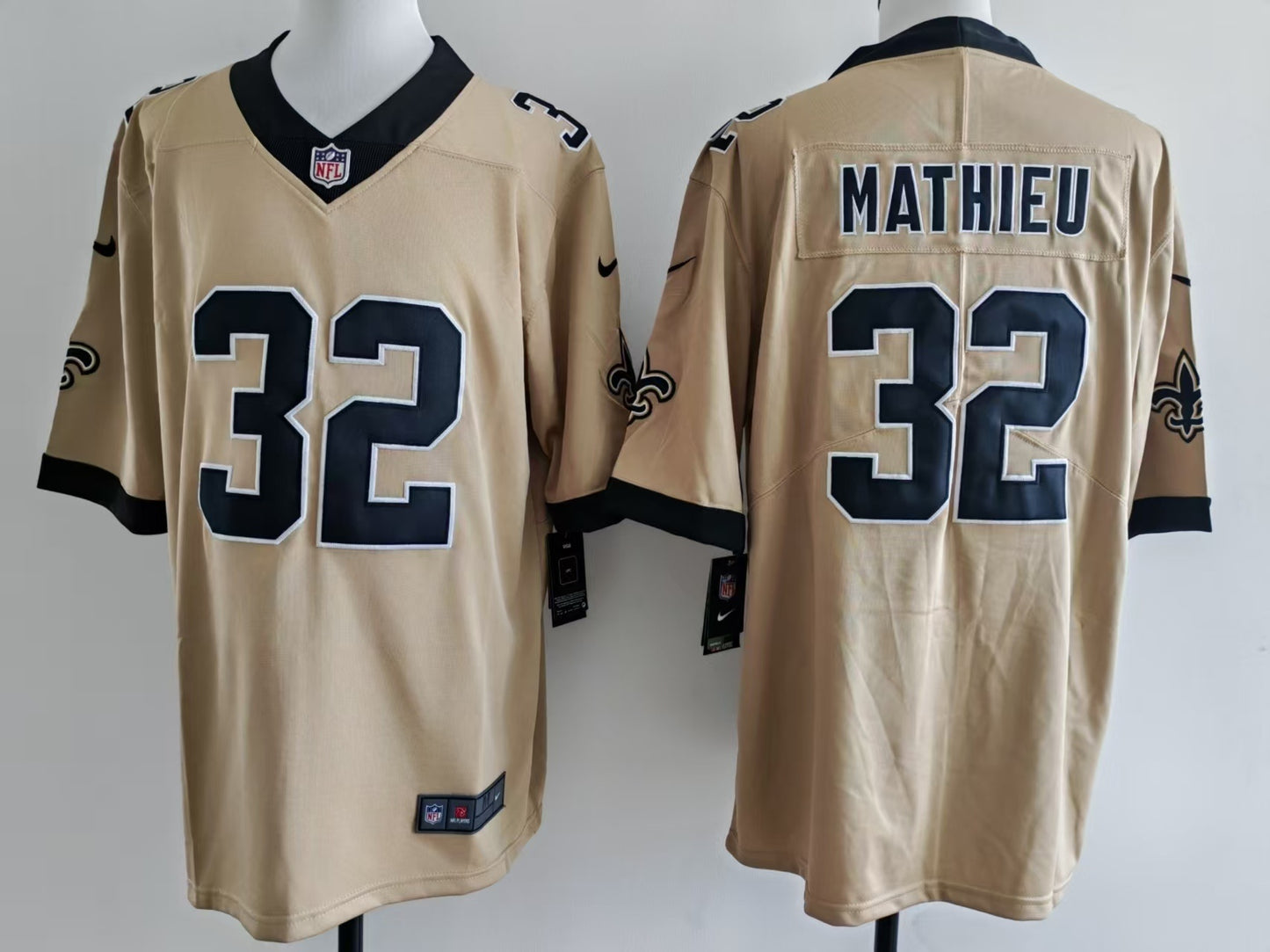 Men's New Orleans Saints Tyrann Mathieu Jersey-Gold