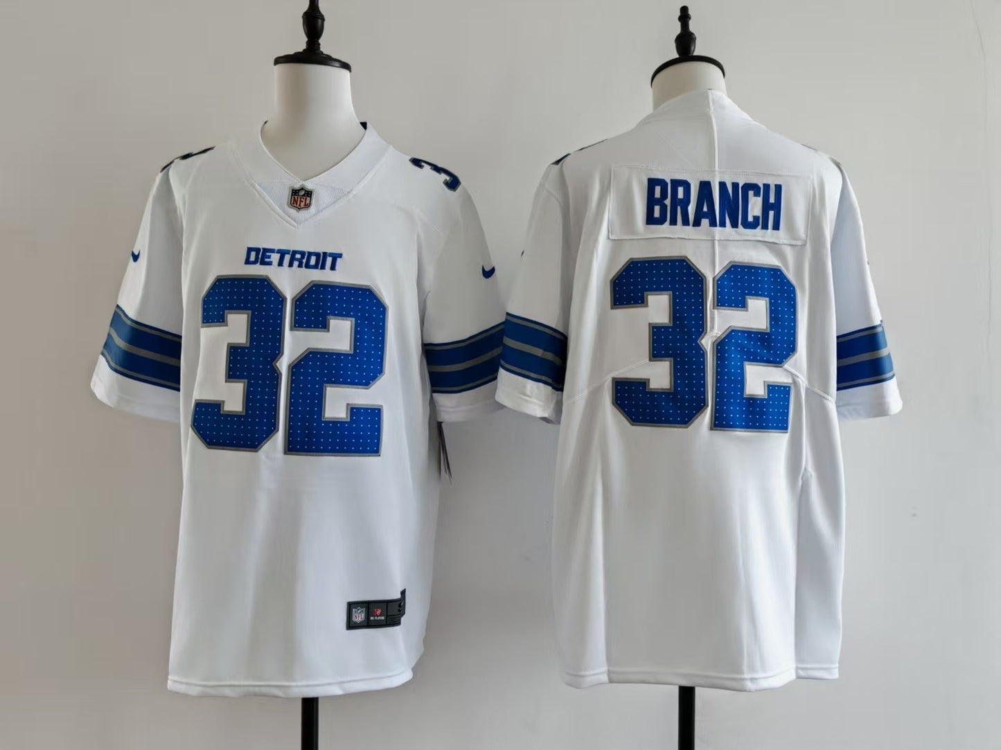 Men's Detroit Lions Brian Branch Jersey - White