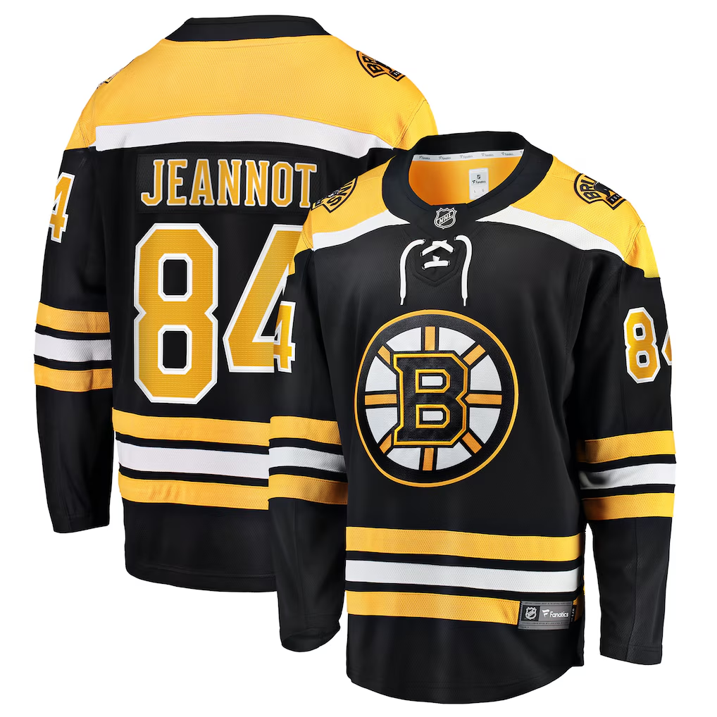 Men's Boston Bruins Tanner Jeannot #84 Black Player Jersey
