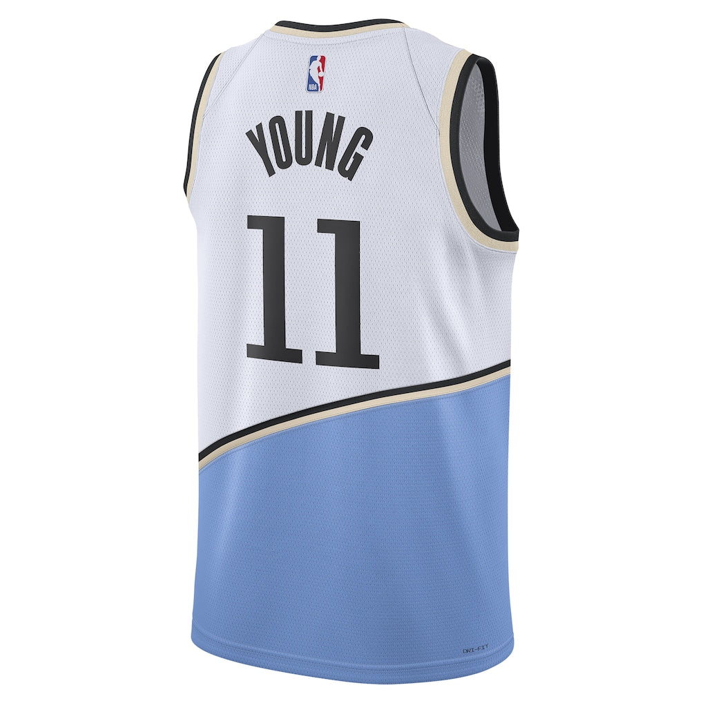 Unisex Atlanta Hawks Trae Young White 2024/25 Swingman Jersey - City Edition
