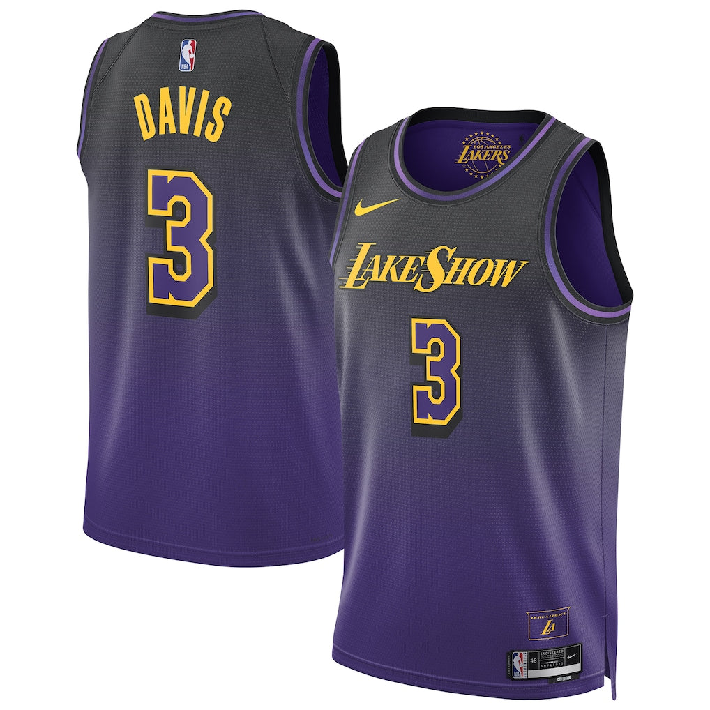 Unisex Los Angeles Lakers Anthony Davis Purple 2024/25 Swingman Jersey - City Edition