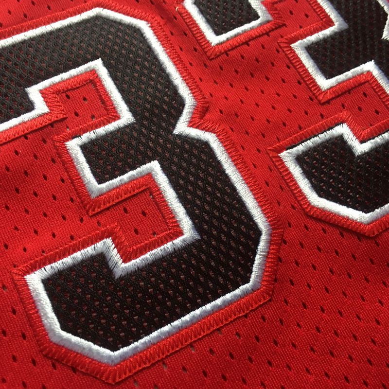 Chicago Bulls Scottie Pippen Thorwback Red Jersey