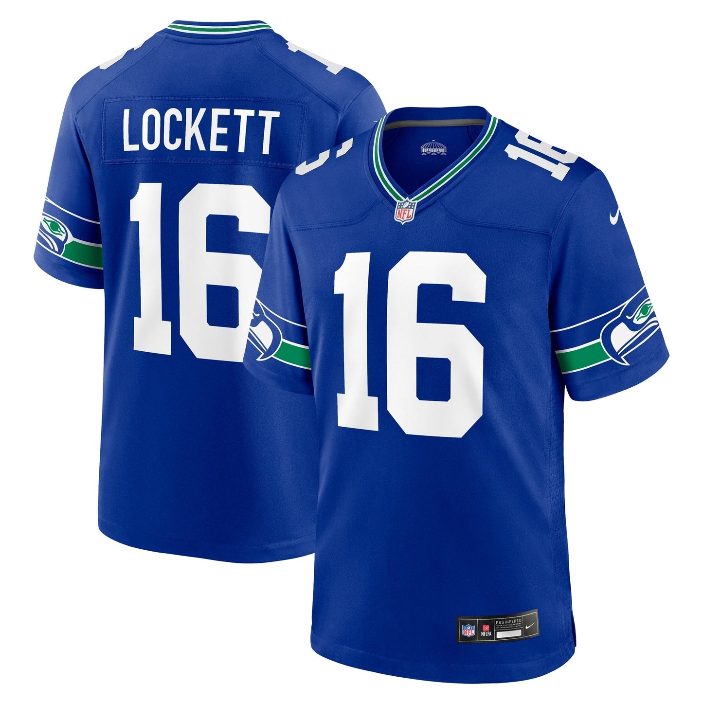Tyler Lockett Seattle Seahawks Nike Throwback Game Jersey - Royal