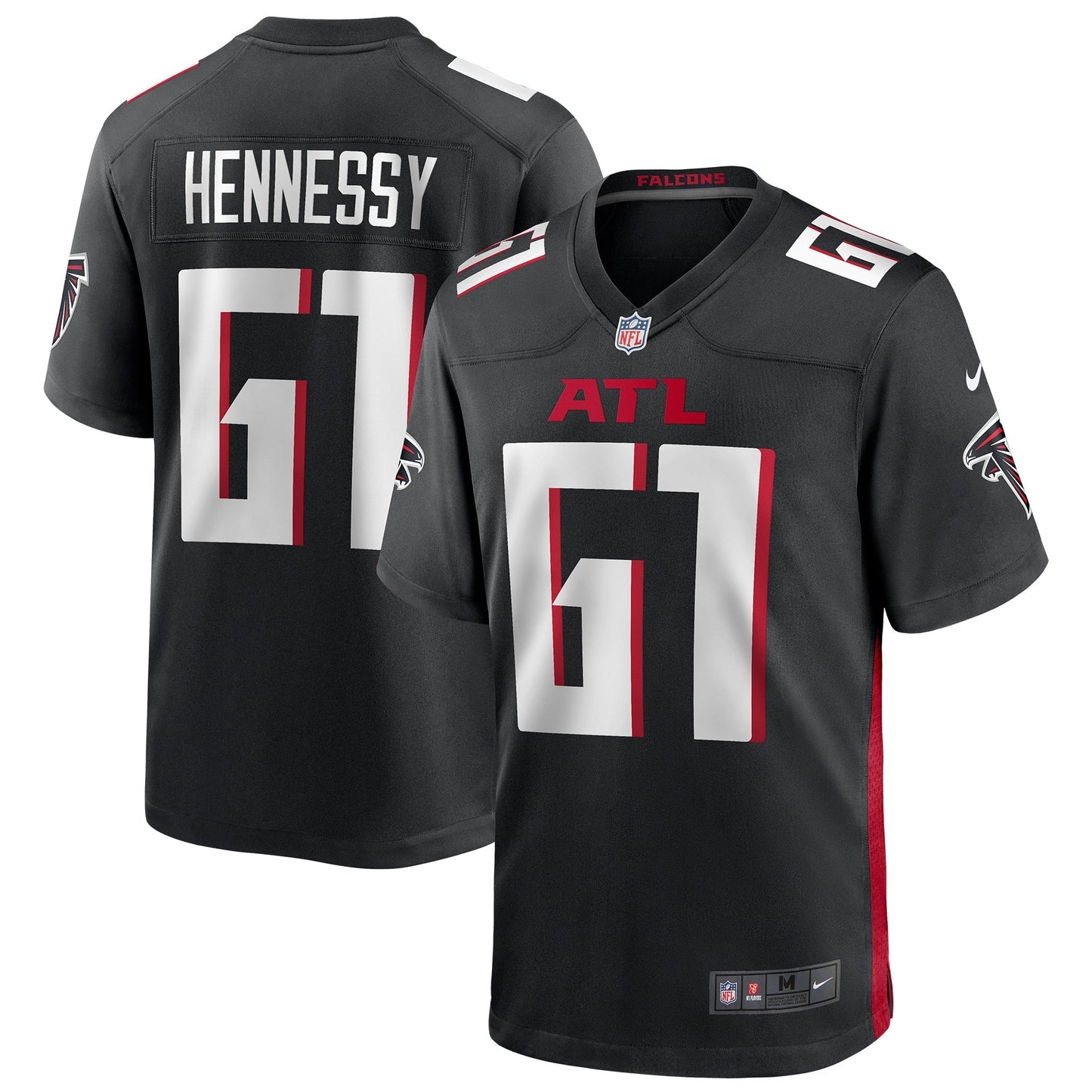 Matt Hennessy Atlanta Falcons Nike Game Jersey - Black