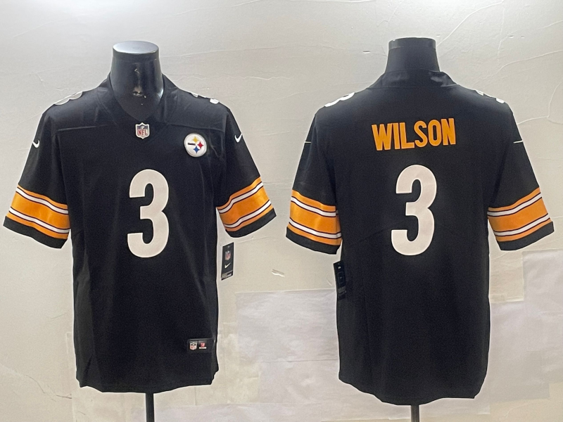 Men's Pittsburgh Steelers Russell Wilson Nike Jersey - Black