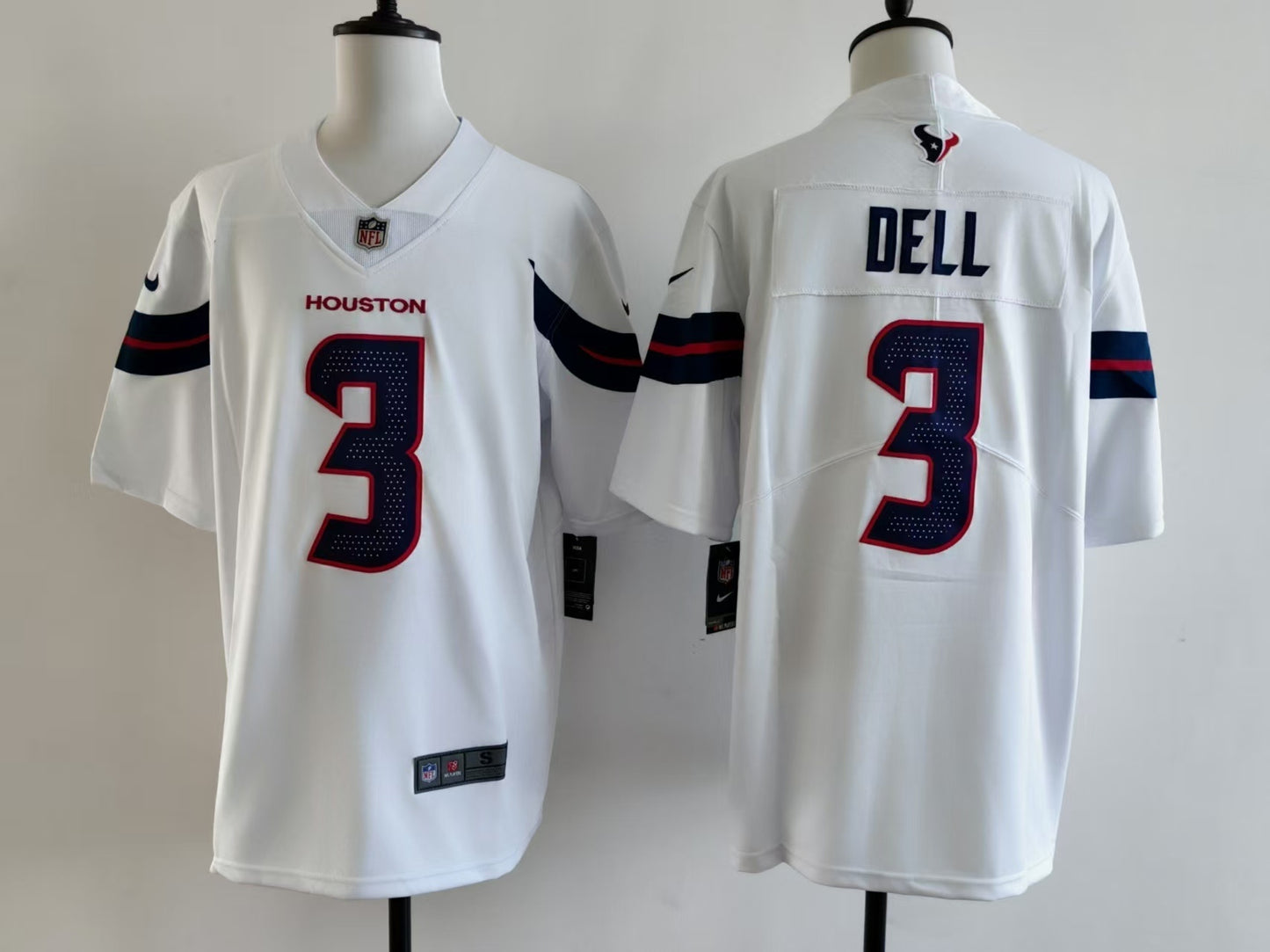 Men's Houston Texans Tank Dell Jersey-White