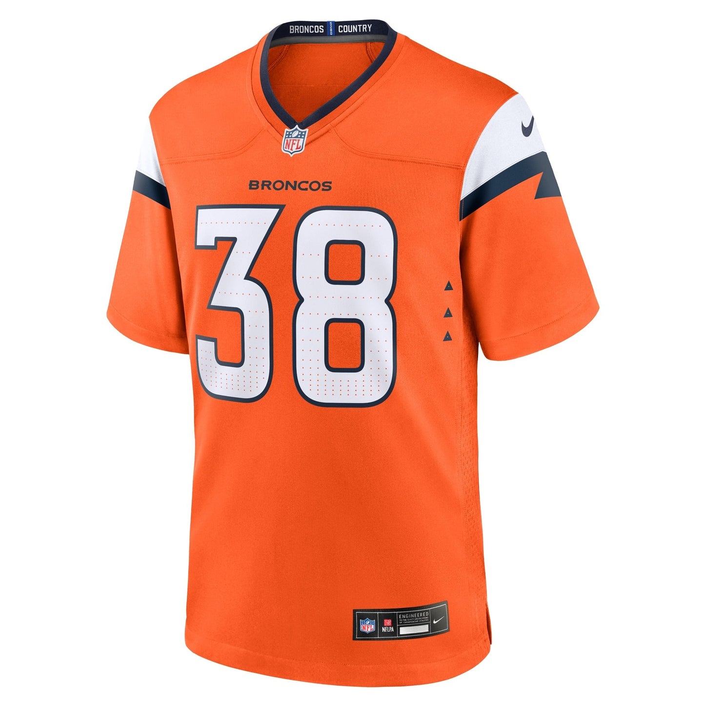 Jaleel McLaughlin Denver Broncos Nike Team Game Jersey - Orange