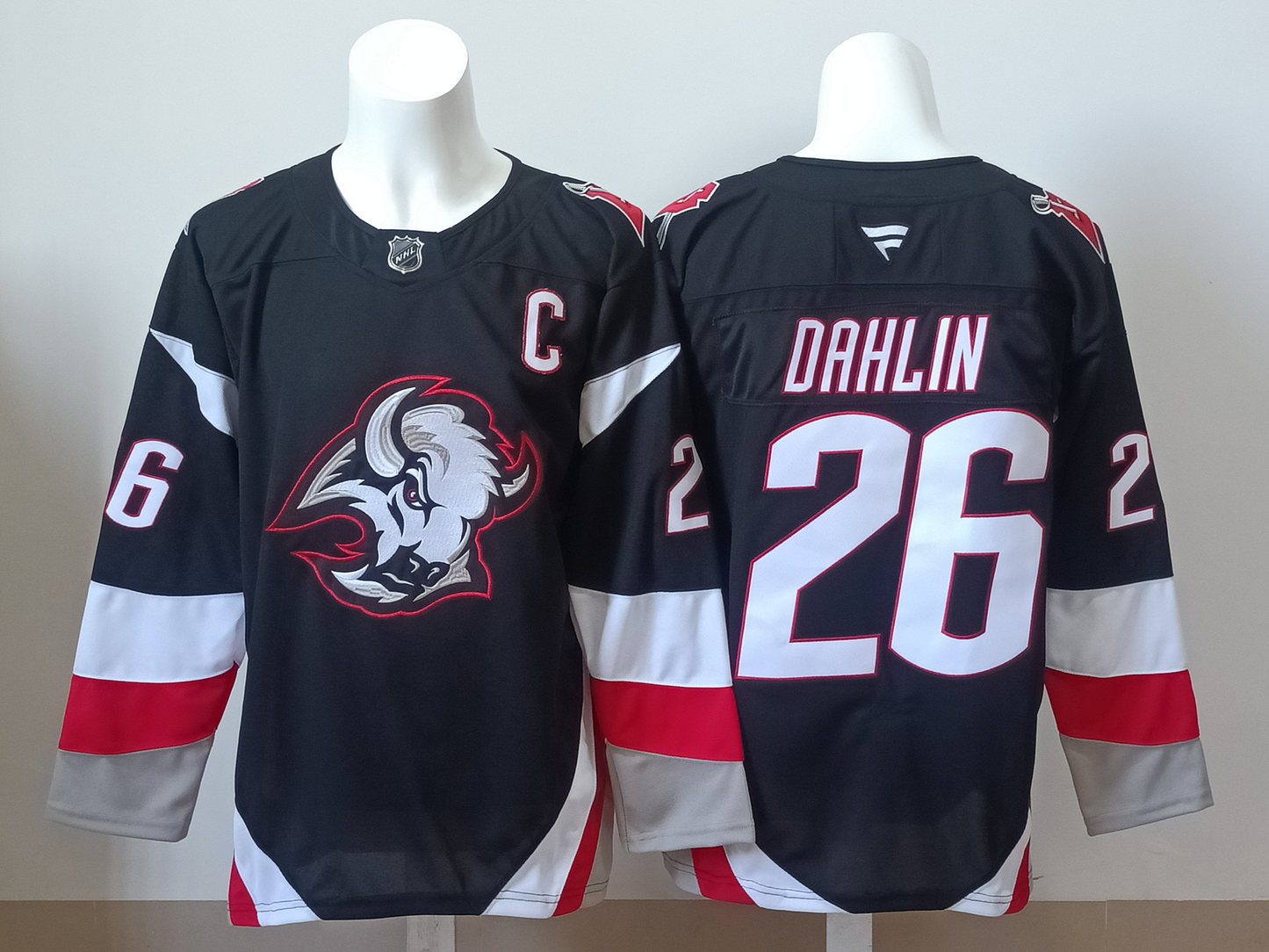 Men's Buffalo Sabres Rasmus Dahlin #26 Black Player Jersey