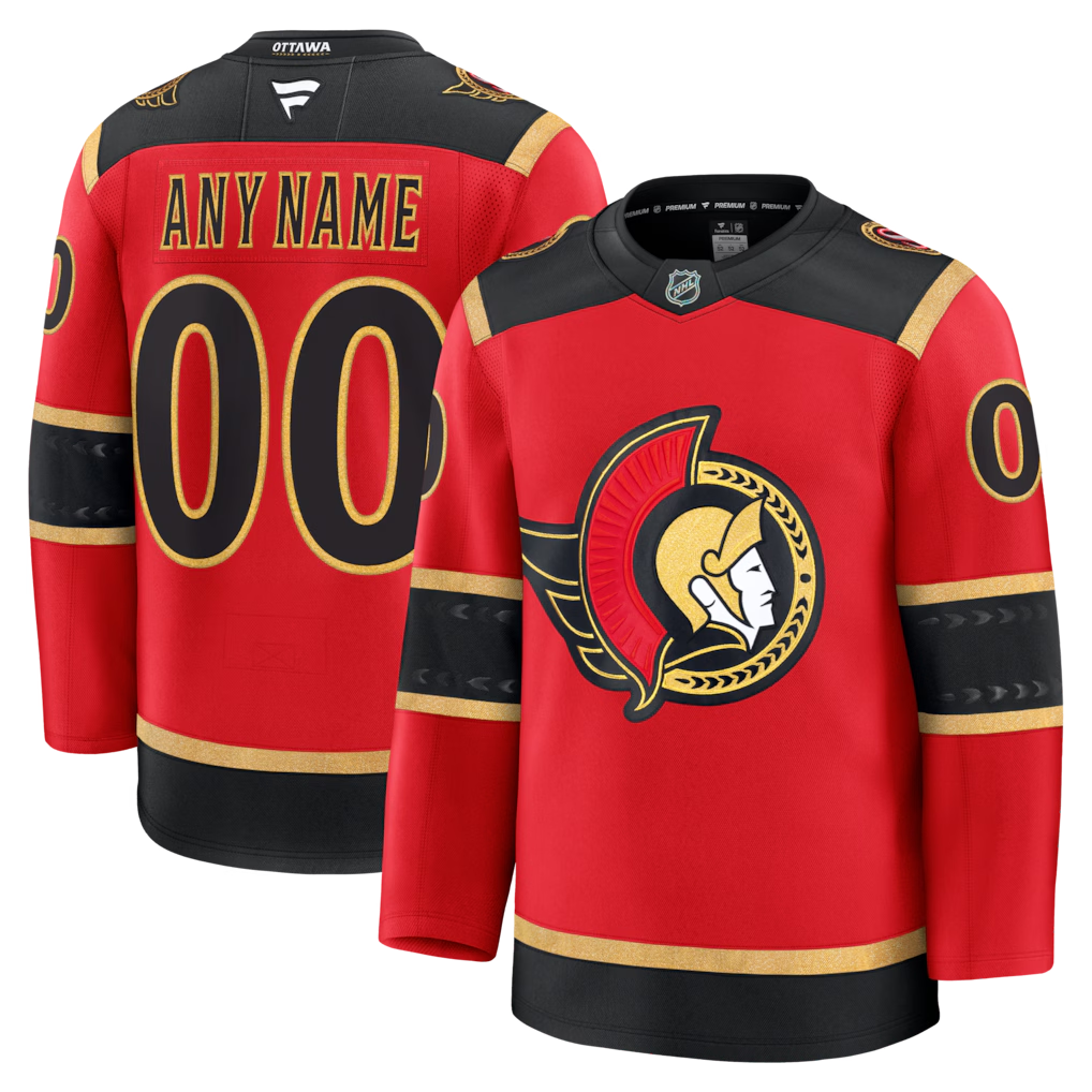 Men's Ottawa Senators Red Alternate Custom Premium Jersey