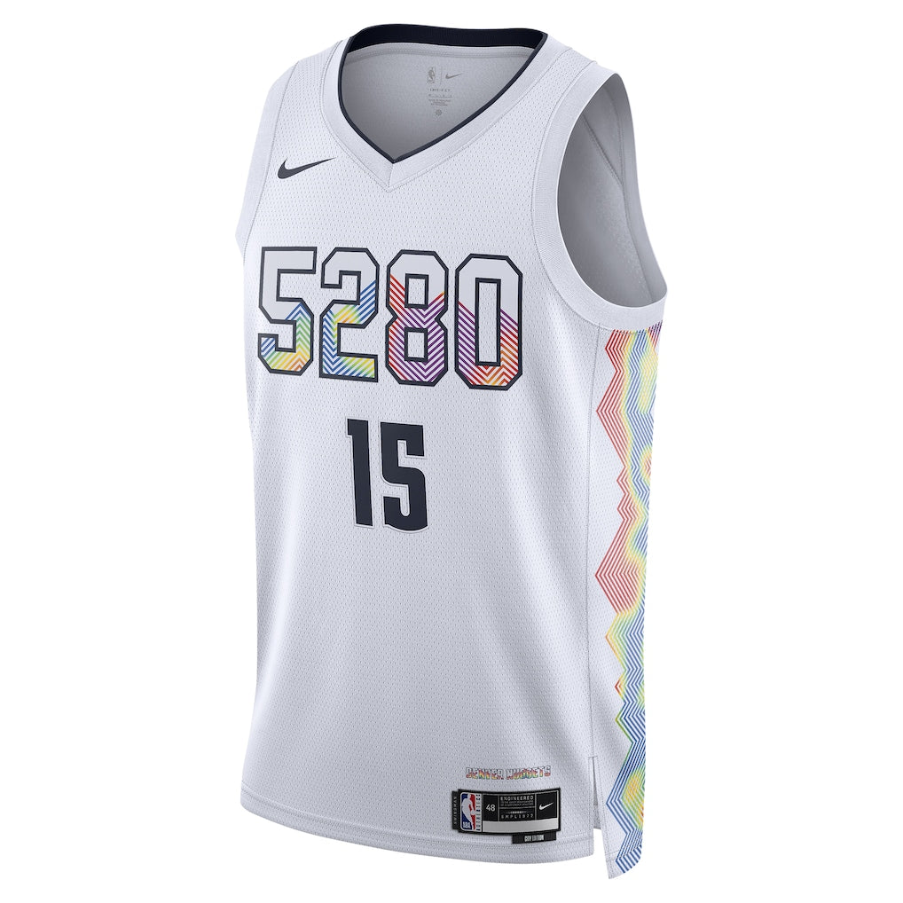 Unisex Denver Nuggets Nikola Jokic White 2024/25 Swingman Jersey - City Edition