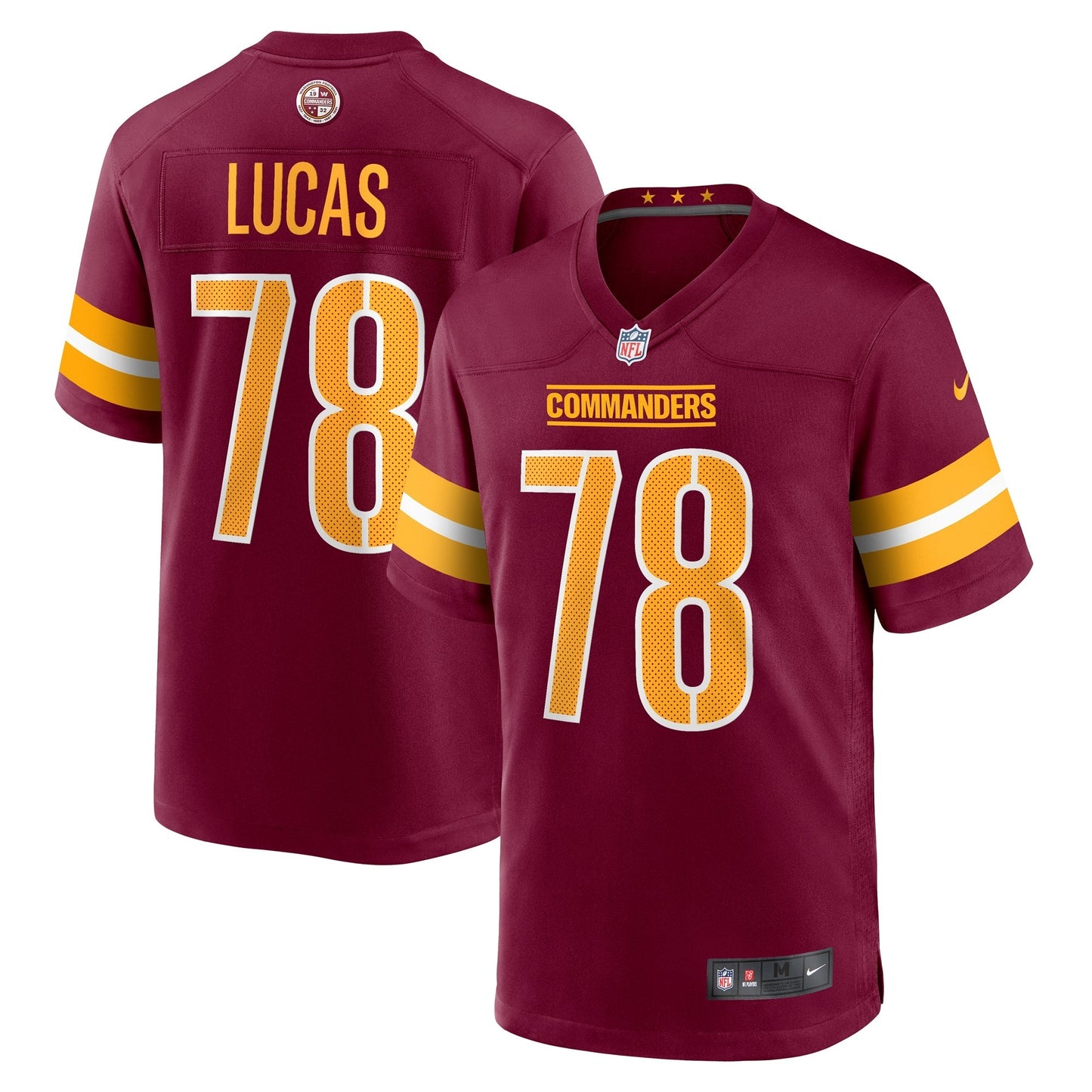 Cornelius Lucas Washington Commanders Nike Game Jersey - Burgundy