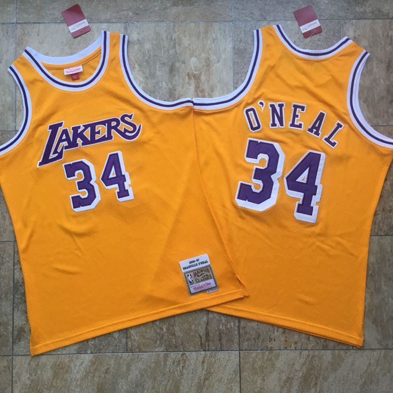 O'Neal Los Angeles Lakers Yellow 34 MN