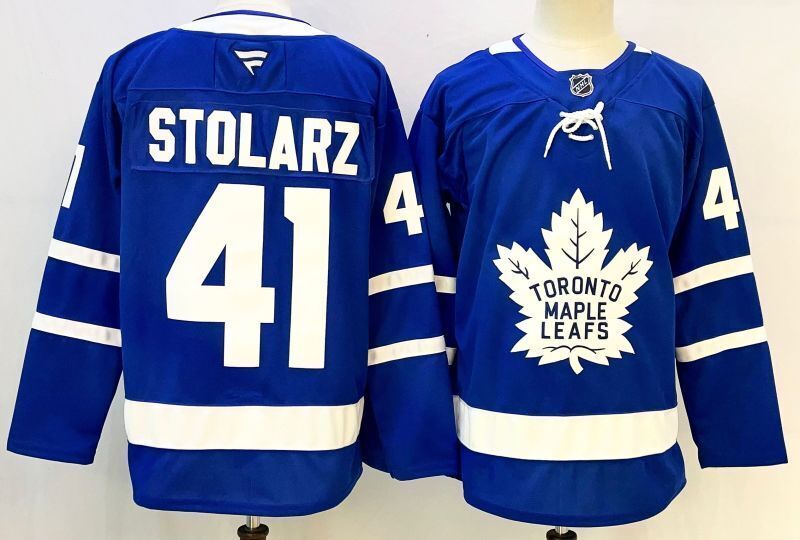Men's Toronto Maple Leafs Anthony Stolarz #41 Blue Player Jersey