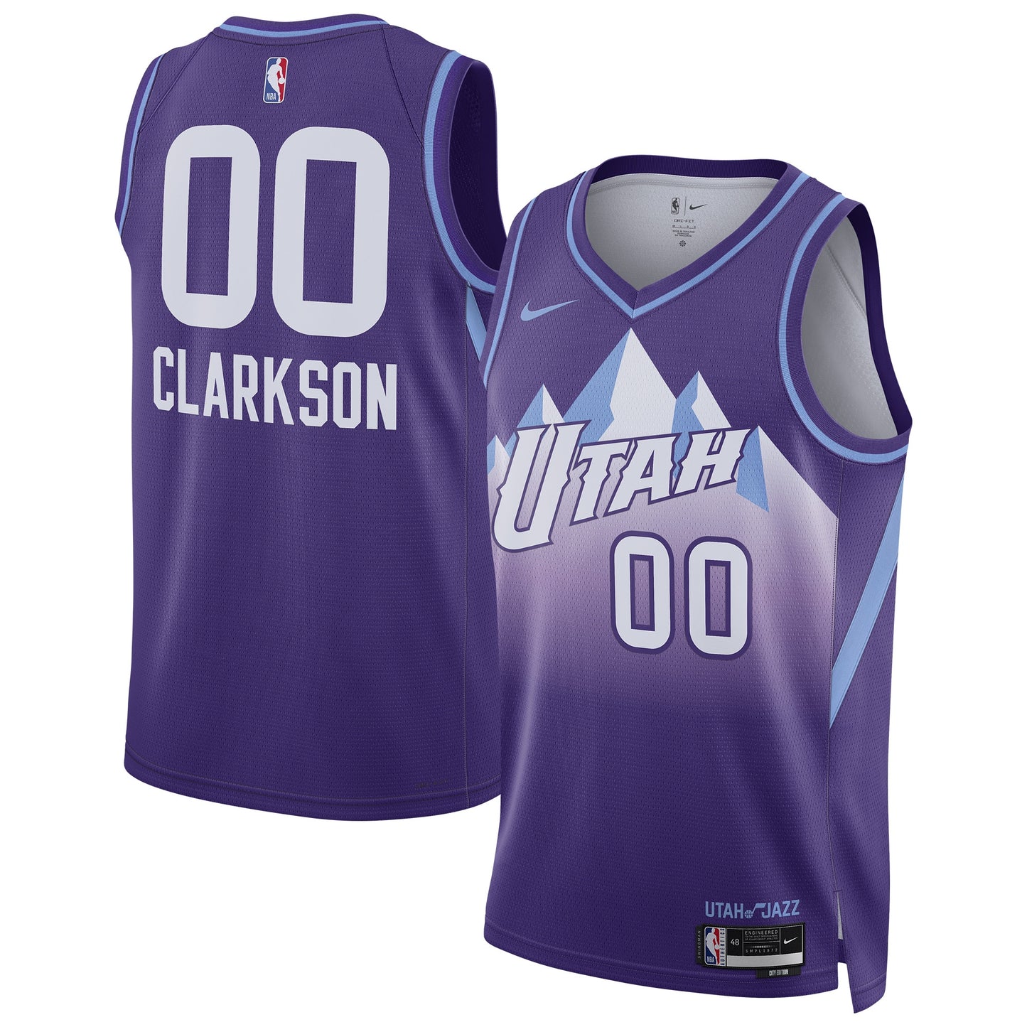 Unisex Utah Jazz Jordan Clarkson Purple 2024/25 Swingman Jersey - City Edition