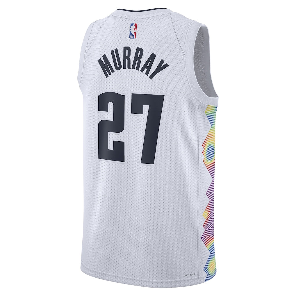 Unisex Denver Nuggets Jamal Murray White 2024/25 Swingman Jersey - City Edition