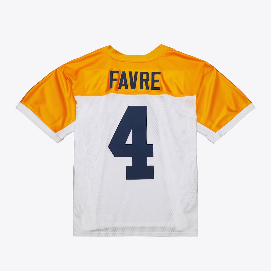 Men's Brett Favre White Green Bay Packers 1994 Jersey
