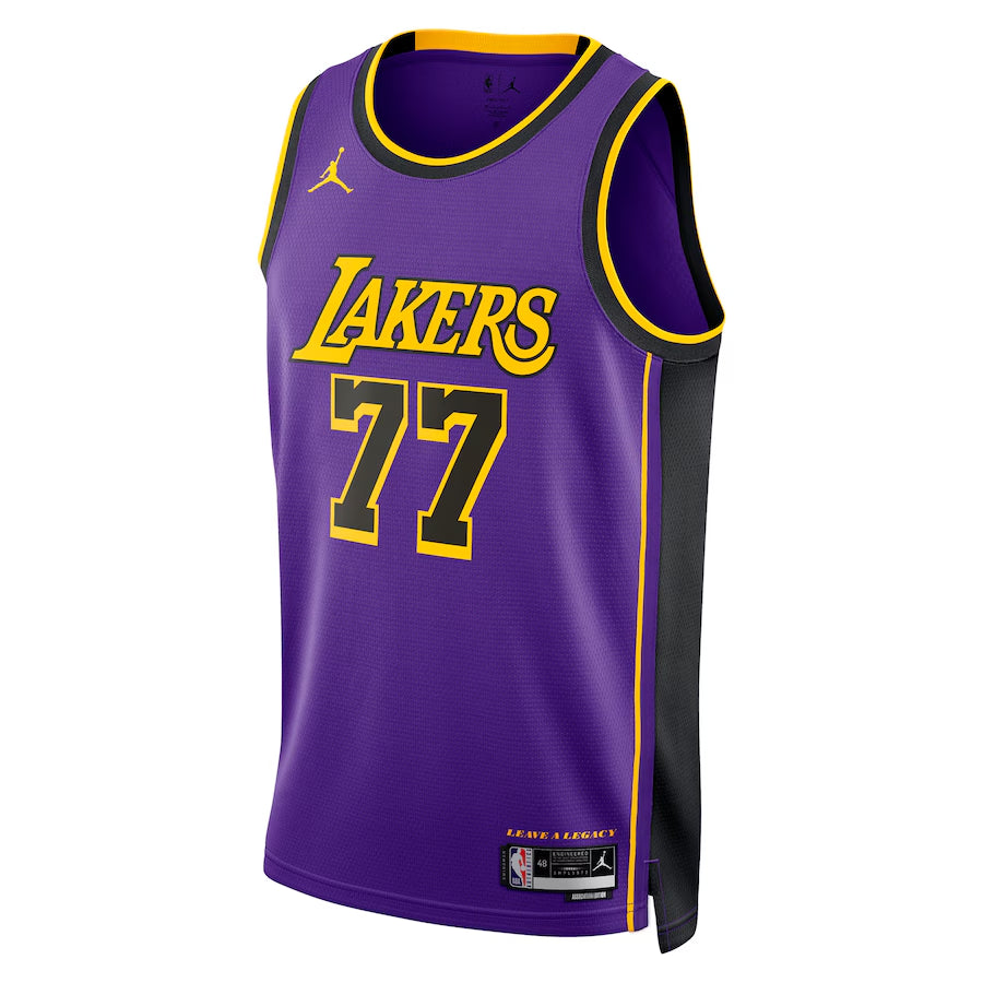 Los Angeles Lakers Jordan Brand Statement Edition Swingman Jersey - Purple - Luka Dončić