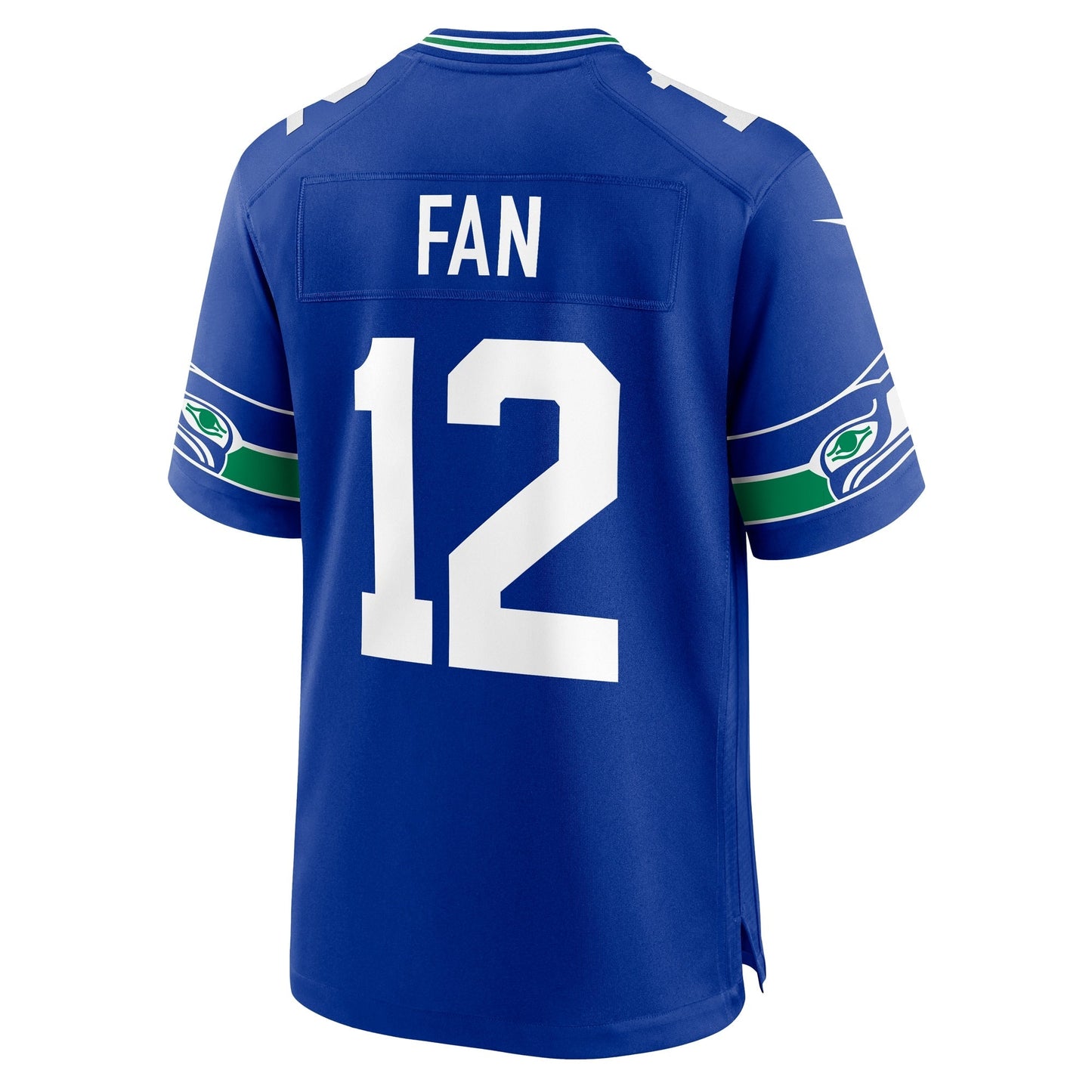12s Seattle Seahawks Nike Throwback Game Jersey - Royal