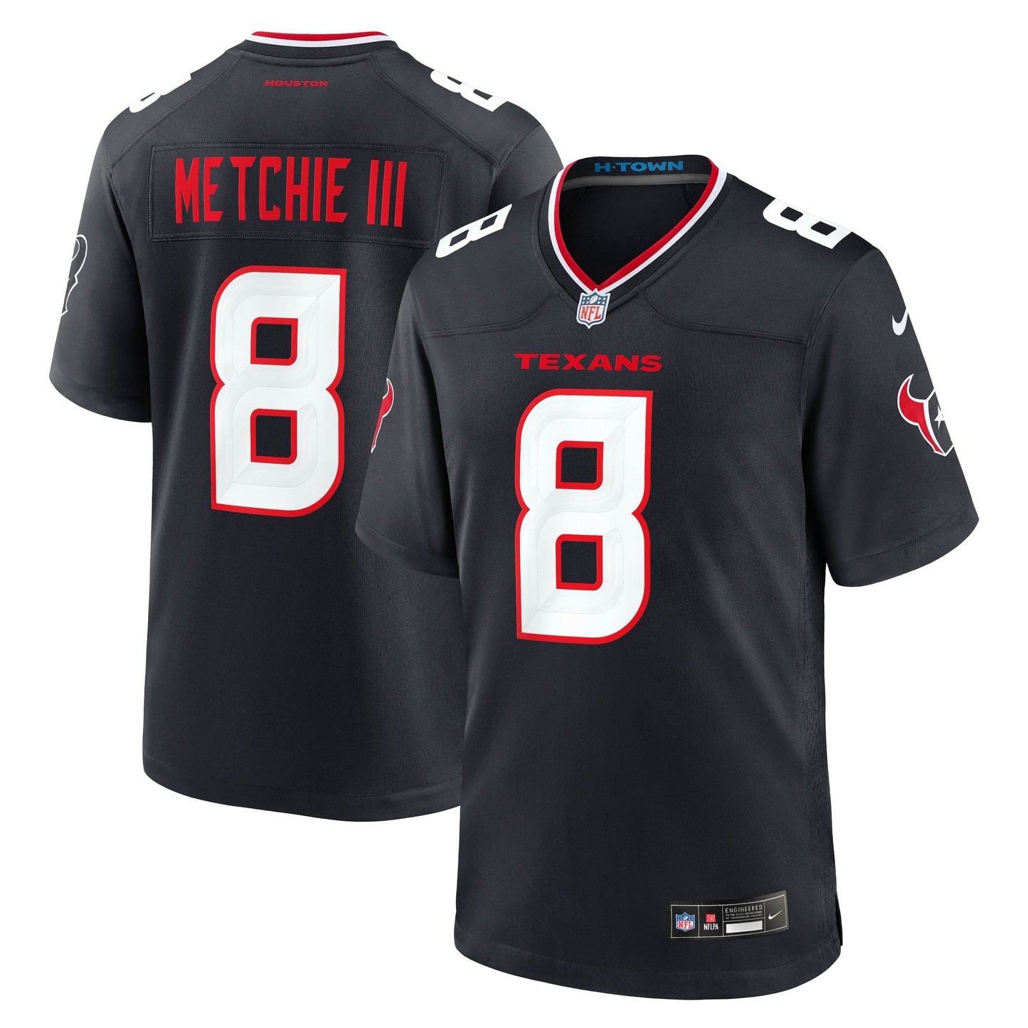 John Metchie III Houston Texans Nike Team Game Jersey - Navy