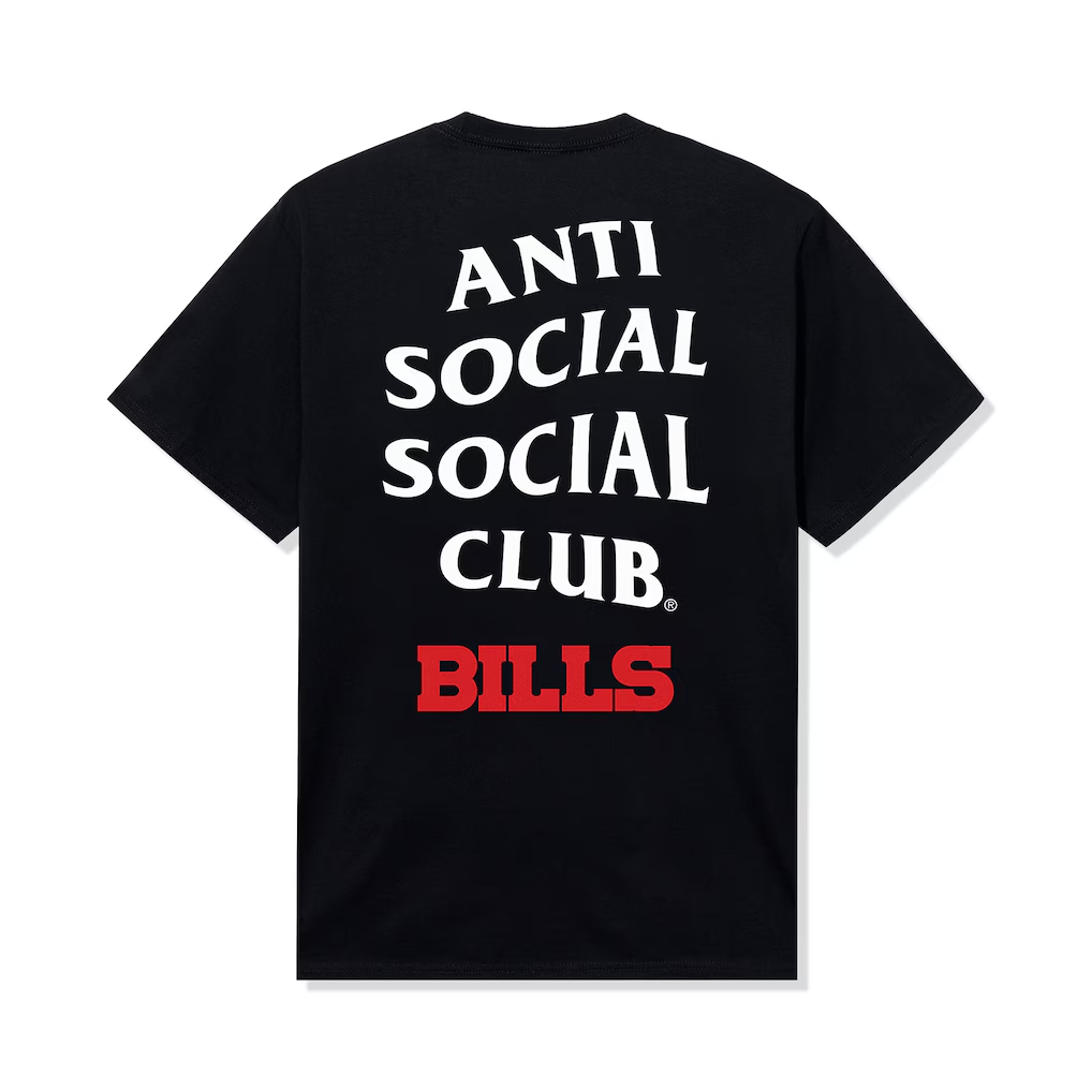 Buffalo Bills AntiSocialSocialClub x NFL Black Team T-Shirt