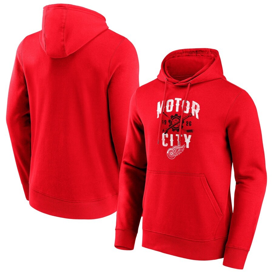 Men's Detroit Red Wings Branded Hometown Graphic Hoodie - Red