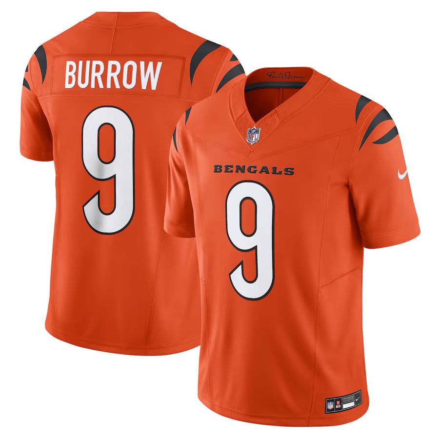 Cincinnati Bengals 9# Joe Burrow Vapor F.U.S.E. Limited Jersey