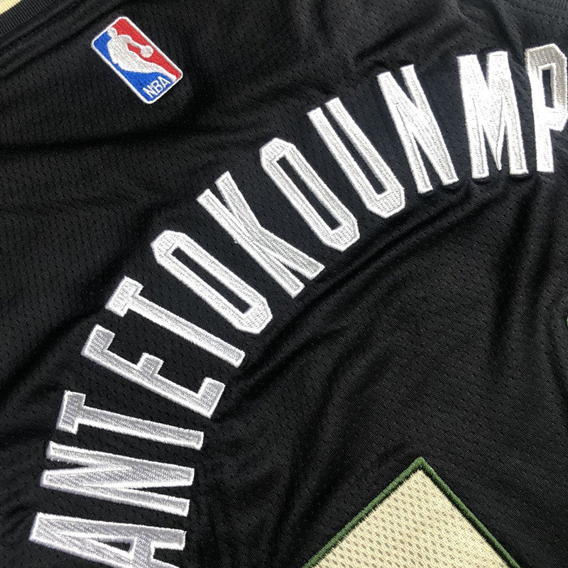 Giannis Antetokounmpo Milwaukee Bucks Black 34 MN