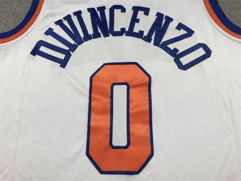 Knicks #0 white jersey