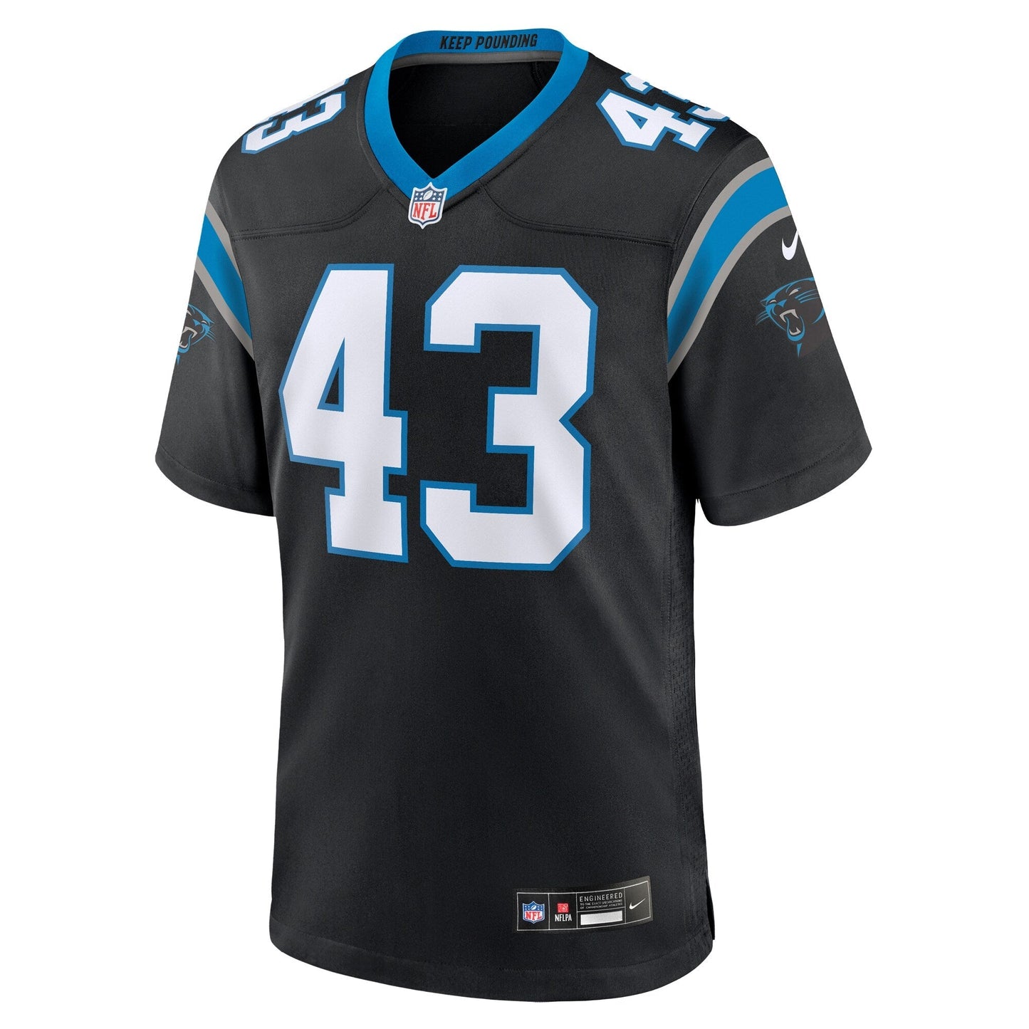 Luiji Vilain Carolina Panthers Nike Game Jersey - Black