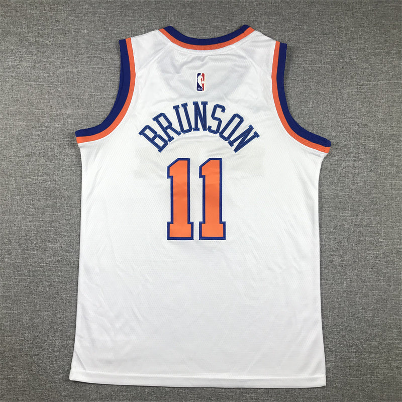 Youth Jalen Brunson New York Knicks #11 Association Edition Embroidered Jersey
