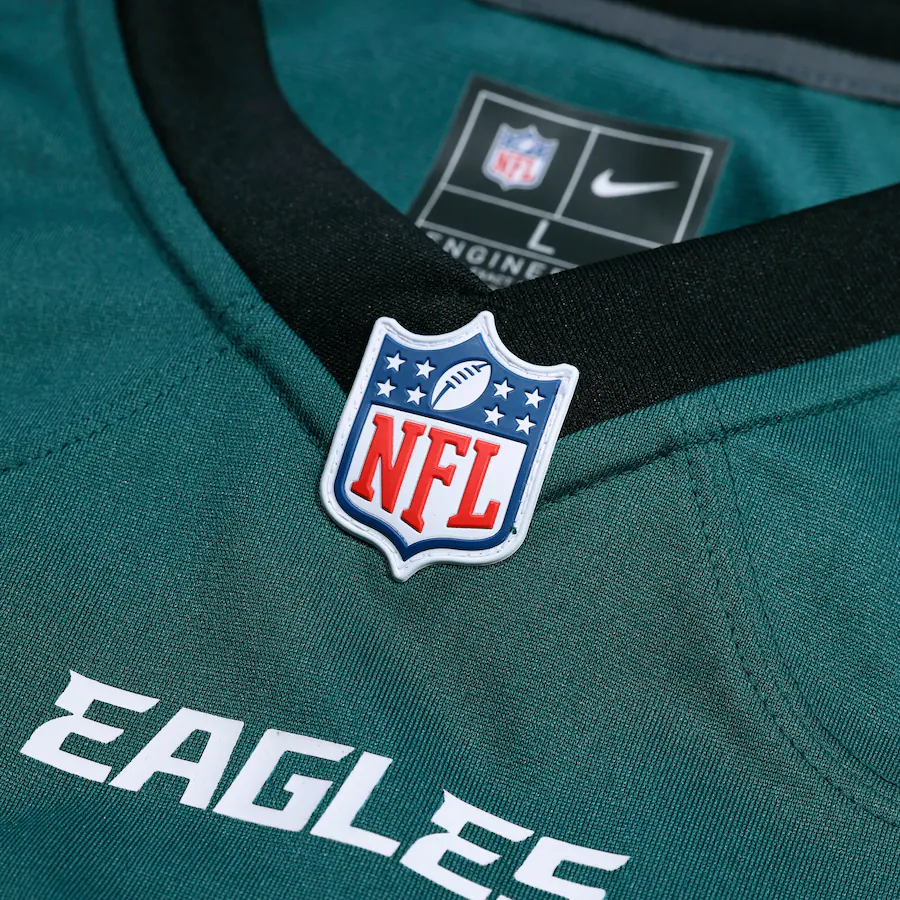 Men's Philadelphia Eagles Jalen Hurts Nike Midnight Green Super Bowl LIX Game Player Jersey