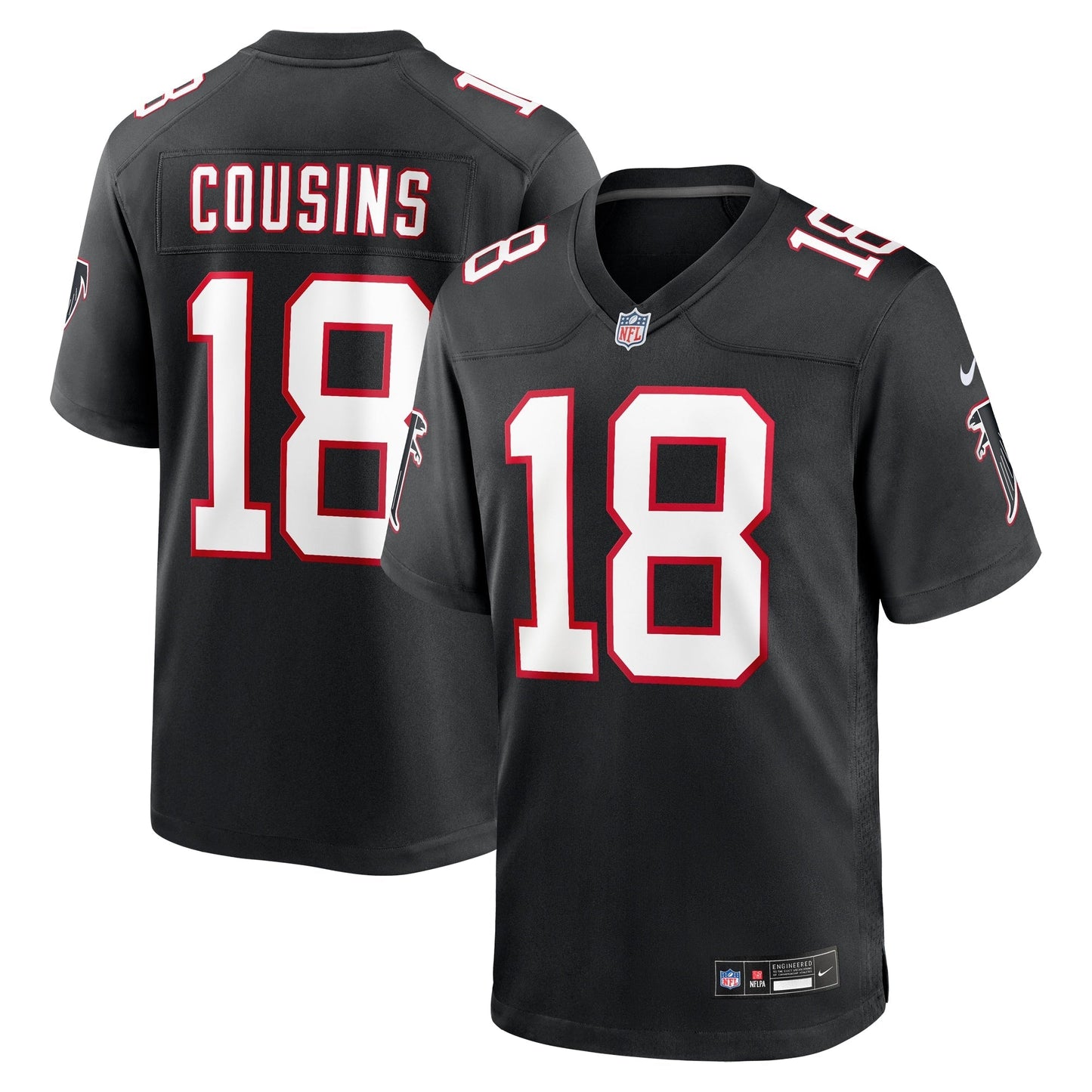 Kirk Cousins Atlanta Falcons Nike Alternate Game Jersey - Black