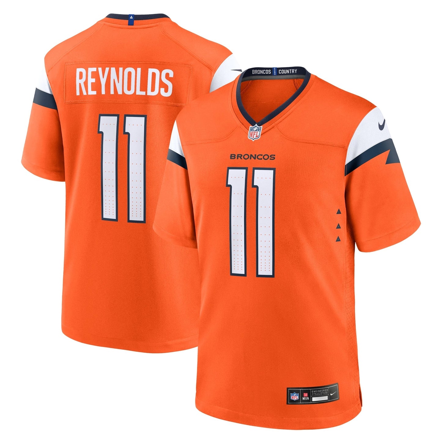 Josh Reynolds Denver Broncos Nike Game Jersey - Orange
