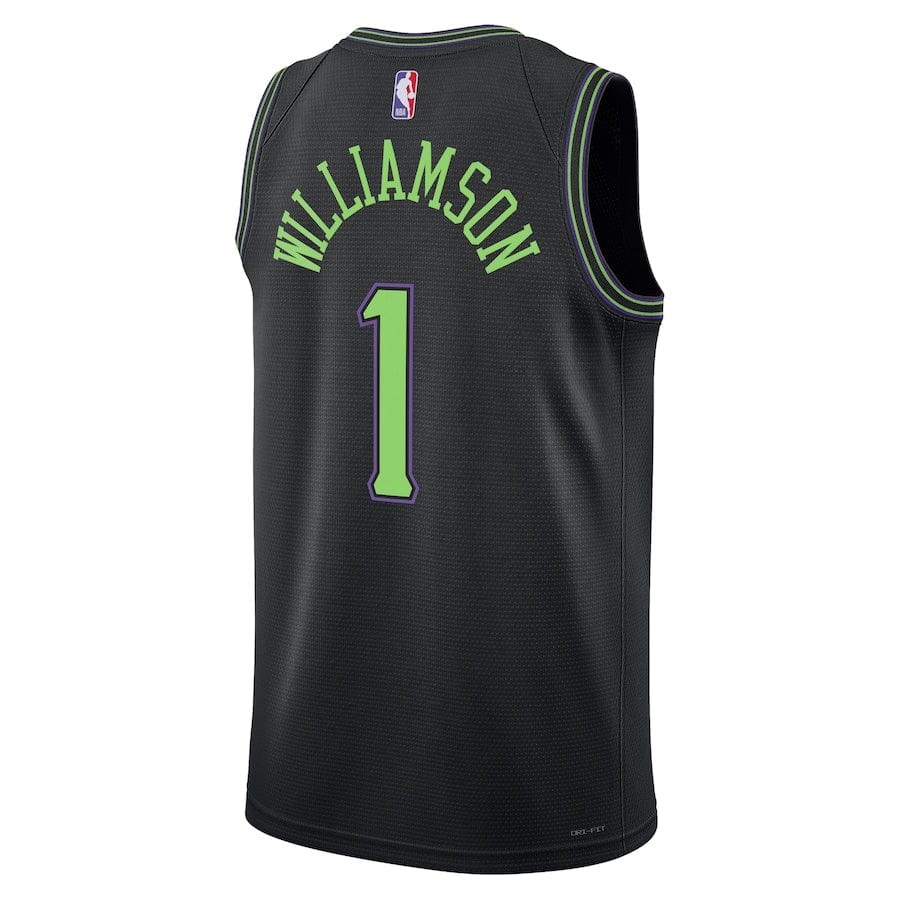 Men's New Orleans Pelicans Zion Williamson Black 2023-2024 season Jersey - City Edition