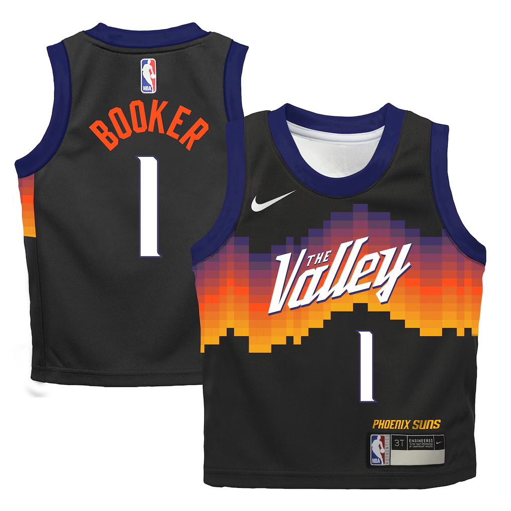 Toddler Phoenix Suns Devin Booker Nike Black 2025/26 City Edition Swingman Jersey
