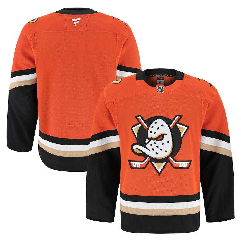 Men's Anaheim DucksOrange Home Breakaway Player Blank Jersey