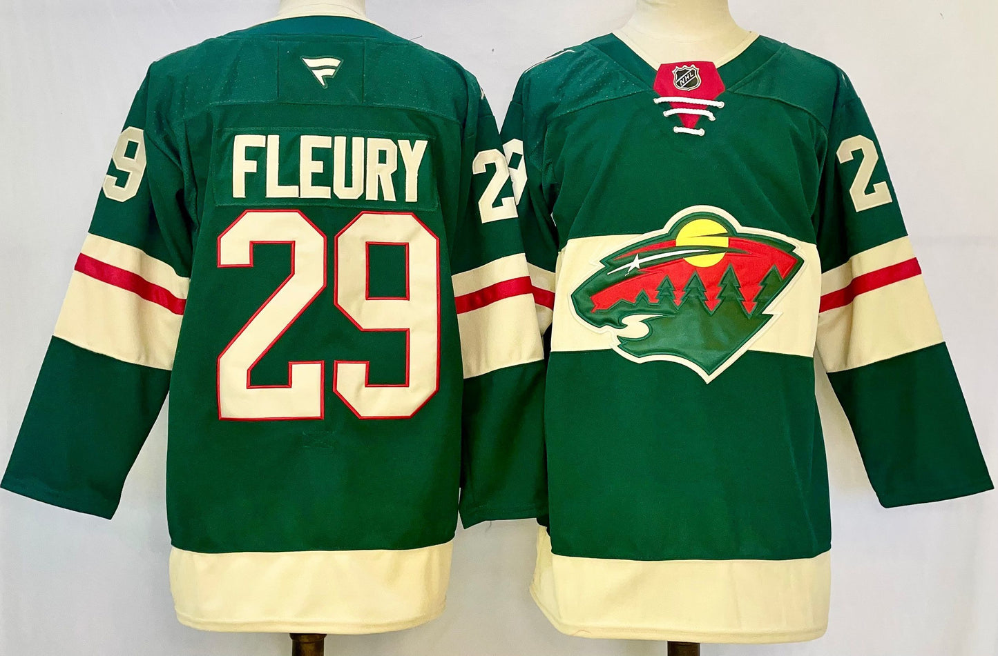 Men's Minnesota Wild Marc-Andr ?| Fleury #29 Green Player Jersey