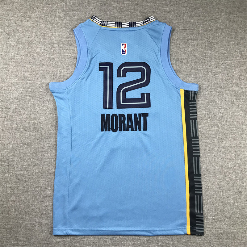 Youth Ja Morant Memphis Grizzlies #12 Statement Edition Embroidered Jersey