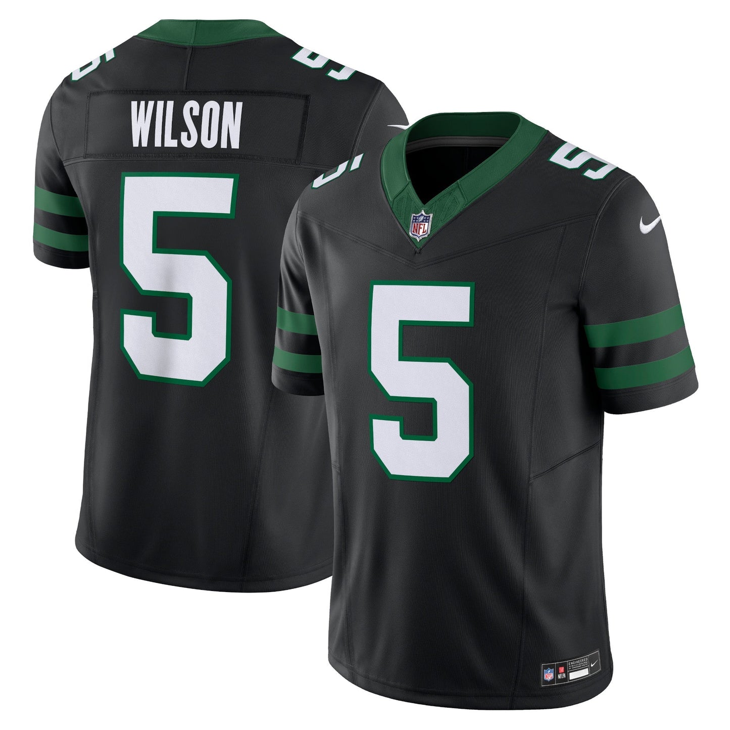 Garrett Wilson New York Jets Nike Alternate Vapor F.U.S.E. Limited Jersey - Legacy Black