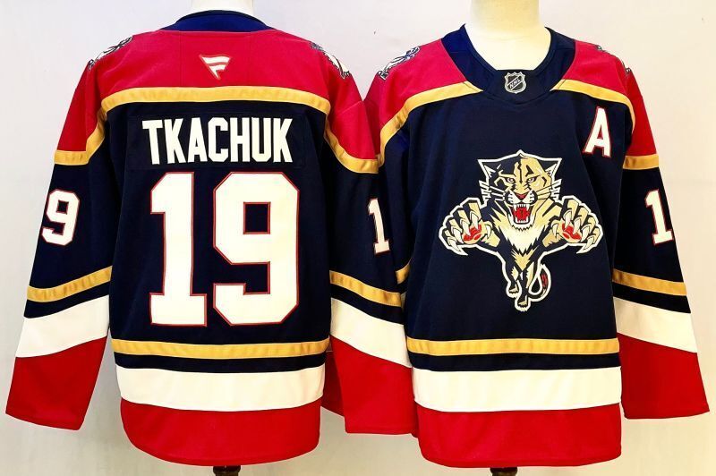 Men's Florida Panthers Matthew Tkachuk #19 Navy Player Jersey